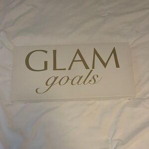 GLAM goals Decorative Box - White and Gold